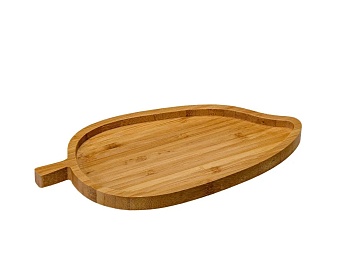 Блюдо деревянное (бамбук) 25x12x1,5 см, Белбогемия PS24625B