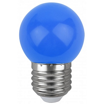 Лампа светодиодная ERABL45-E27 1Вт 3000K E27 ЭРА (синий)