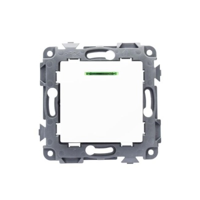 Выключатель 1-клавишный Contact 10А белый ETP EOSK11L-10 (с индикатором)