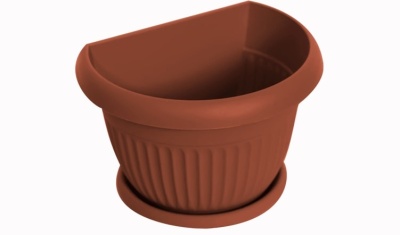 Кашпо настенное ЛИВИЯ D220мм терракотовый IDEA