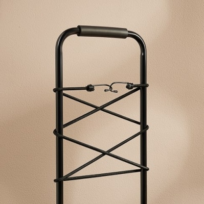 Тележка для сумок грузоподъемность 40кг, 95х35х46см, колеса d14см, черная VETTA