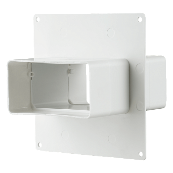 Соединитель плоских воздуховодов 110x55 с настенной пластиной Вентс