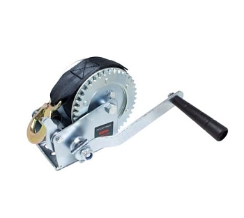Лебедка ручная барабанная (нейлоновый ремень) 450кг Rockforce RF-TRT1101S