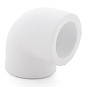 Колено полипропиленовое, 25 мм, 90гр., белый, РосТурПласт