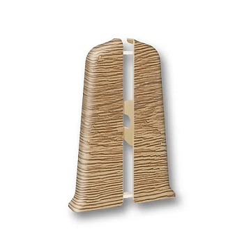 Торцевые (левая и правая) для плинтуса 70 мм 221 Дуб Янтарный Деконика