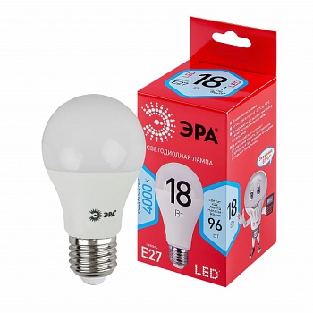 Лампа светодиодная RED LINE LED A65-18W-840-E27 R Е27 ЭРА