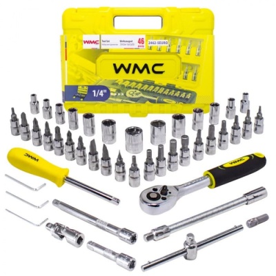 Набор инструментов (46 предметов) WMC TOOLS WMC-2462-5 EURO