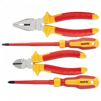 Набор диэлектрического инструмента, 4 предмета, Matrix 16907