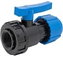 Кран шаровый компрессионный разъемный 25х1/2", Политэк ТПК-АКВА 554222512