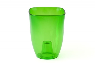 Ваза для орхидей малая 125х125х165, цвет - зеленый