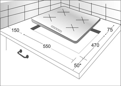 Варочная панель газовая встраиваемая EXITEQ PL 640 STG-E/А