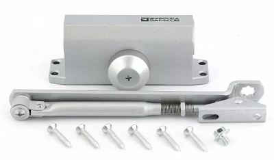 Доводчик дверной 15-25 серебро Фабрика замков