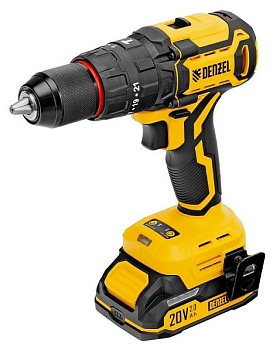 Дрель-шуруповерт аккумуляторная ударная DENZEL CIDH-BL-20