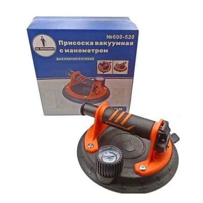 Стеклодомкрат одинарный 200 мм с манометром Mr. ЭКОНОМИК 600-520