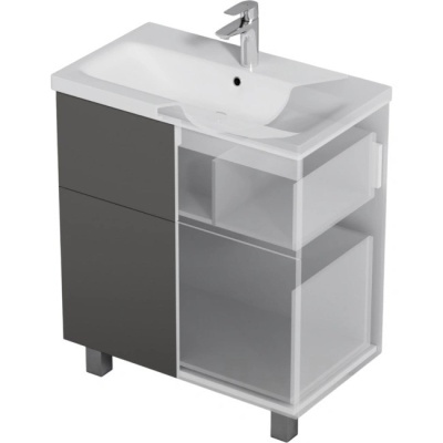 Тумба под умывальник Gem 75 графит матовый AM.PM M90FSX07522GM32