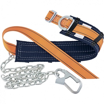 Удерживающая привязь УП I, безлямочная, строп из стальной цепи Сибртех