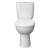 Унитаз-компакт Керамин Гольф R белый (с жестким сиденьем, горизонтальный выпуск, арматура Алкапласт)