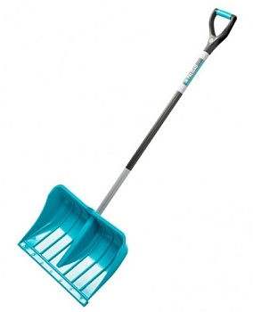 Лопата снеговая пластмассовая LUXE 540х375х1520мм со стальным черенком, Palisad 615685 