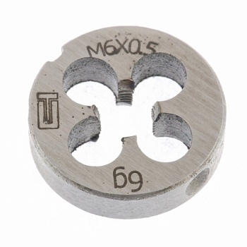 Плашка М6 х 0,5 мм, 77015, Сибртех