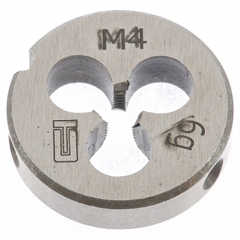 Плашка М4 х 0,7 мм, 77009, Сибртех