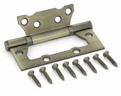 Петля 100 мм накладная античная бронза E-2BB-100 AB Фабрика замков