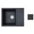 Мойка из искусственного камня, блэк, MILA, BelEvors Мойка из искусственного камня, блэк, MILA, BelEvors