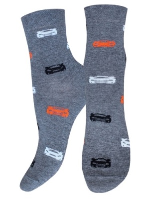 Носки детские 3081 рис.4156 т.серый меланж, Брестский чулочный комбинат