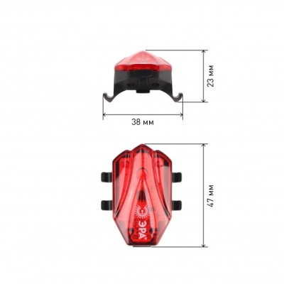 Фонарь велосипедный 2 в 1 аккумуляторный CREE XPG + подсветка SMD VA-801 ЭРА