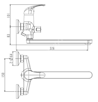 Смеситель для ванны и душа Venezia VE 31 ESKO