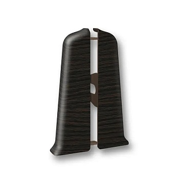 Торцевые (левая и правая) для плинтуса 70 мм 303 Венге темный Деконика