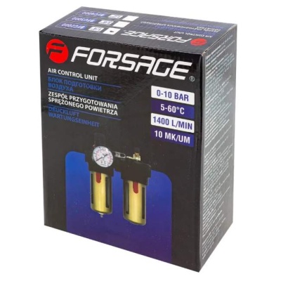 Блок подготовки воздуха 1/4'' Forsage F-BFC2000 (фильтр-регулятор + лубрикатор)