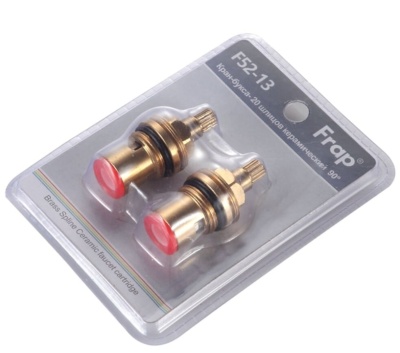 Кран-букса 1/2" керамика, 20 шлицов, 90°, F52-13, Frap