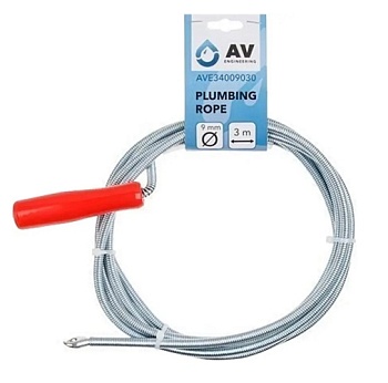 Трос сантехнический пружинный 9 мм (AVE34009030) длина 3 м AV Engineering