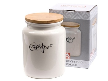 Банка для сыпучих продуктов керамическая  Банка для сыпучих продуктов керамическая