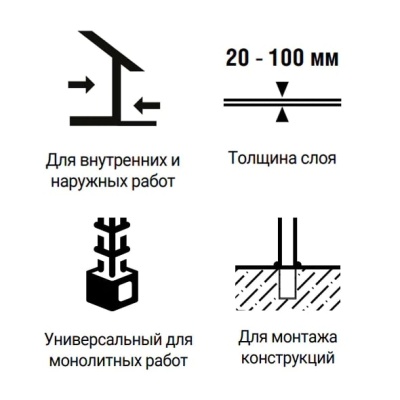 Монтажная смесь пескобетон М350 LUX 25 кг