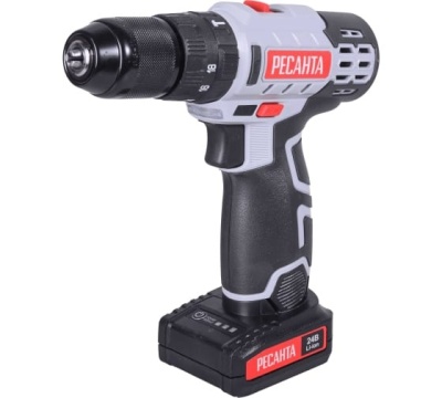 Дрель-шуруповерт аккумуляторная Ресанта ДА-24-2ЛК-У (75/14/8)