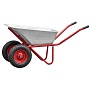 Тачка строительная BRADO 2x125 PROFI, 125л