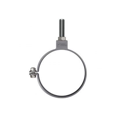 Хомут трубы Оптима пвх (серый) L=140 Технониколь