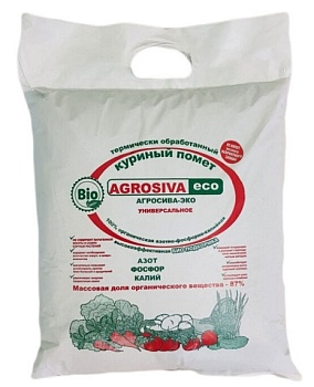 Удобрения органическое Куриный помет 2кг АГРОСИВА 