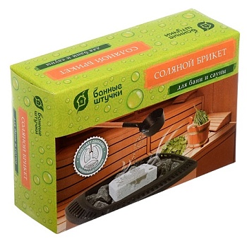 Брикет соляной для бани и сауны 1300 г Банные штучки