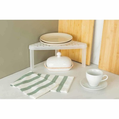 Подставка кухонная угловая пластмассовая 25,3х25,3х15см, прозрачный, Phibo 434279401