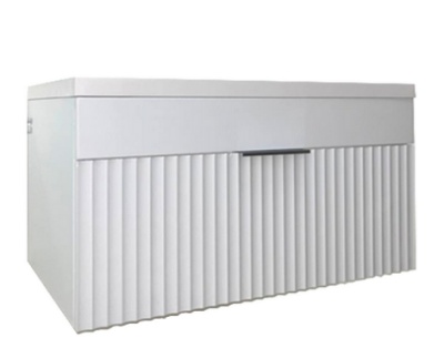 Тумба GARDA ONDA 106н_750 PVC (белый глянец) под умывальник Andrea 75