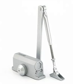 Доводчик дверной 15-25 серебро Фабрика замков