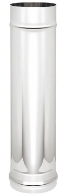 Труба для дымохода (нерж.) 0.5 м, 0.8 мм Везувий