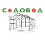 Каркас теплицы Садовод Кантри (4х2.8х2.19м) Полистрим
