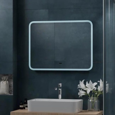 Зеркало Bruno LED 80x60 см Континент НН (подсветка, б/к сенсор, диммер)