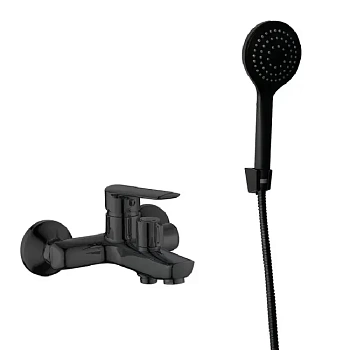Смеситель для ванны и душа Lagos Black LG54B ESKO