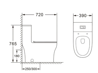 Унитаз-компакт SINTO AZ-1098 напольный Azario (с сиденьем)
