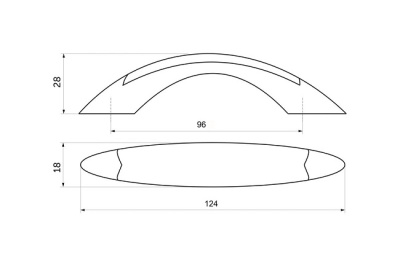 Ручка мебельная Patrex №10 золото/кальвадос, AKS
