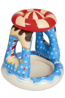 Бассейн детский надувной Candyville 91x91x89 см 52270 Bestway